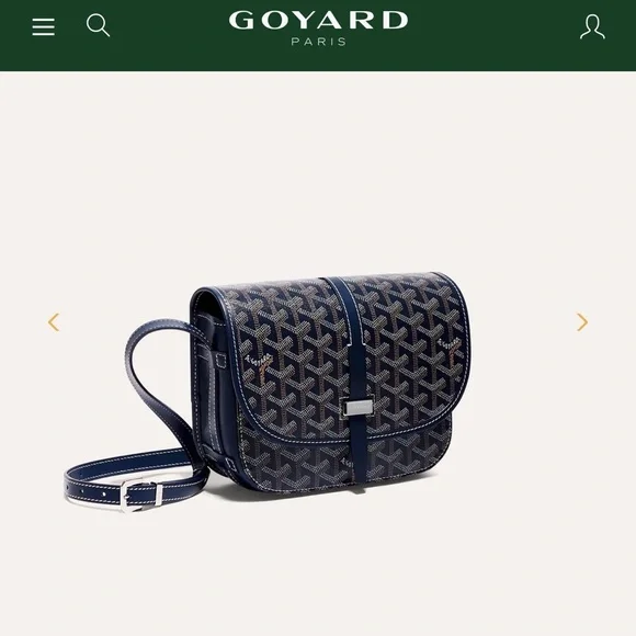 Goyard Navy Blue Belvedere PM Bag - Picture 6 of 10